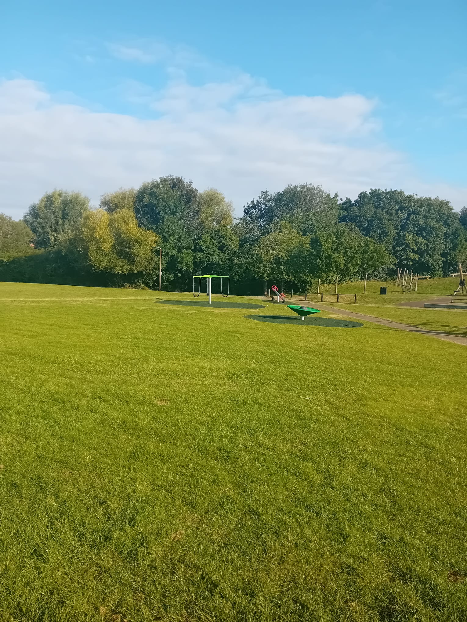 New playground equipment